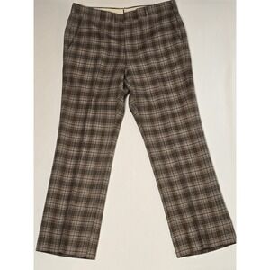 Corbin Mens 36x30 Vintage Wool Dress Pants Scottish Tartan Hunting Weathered
